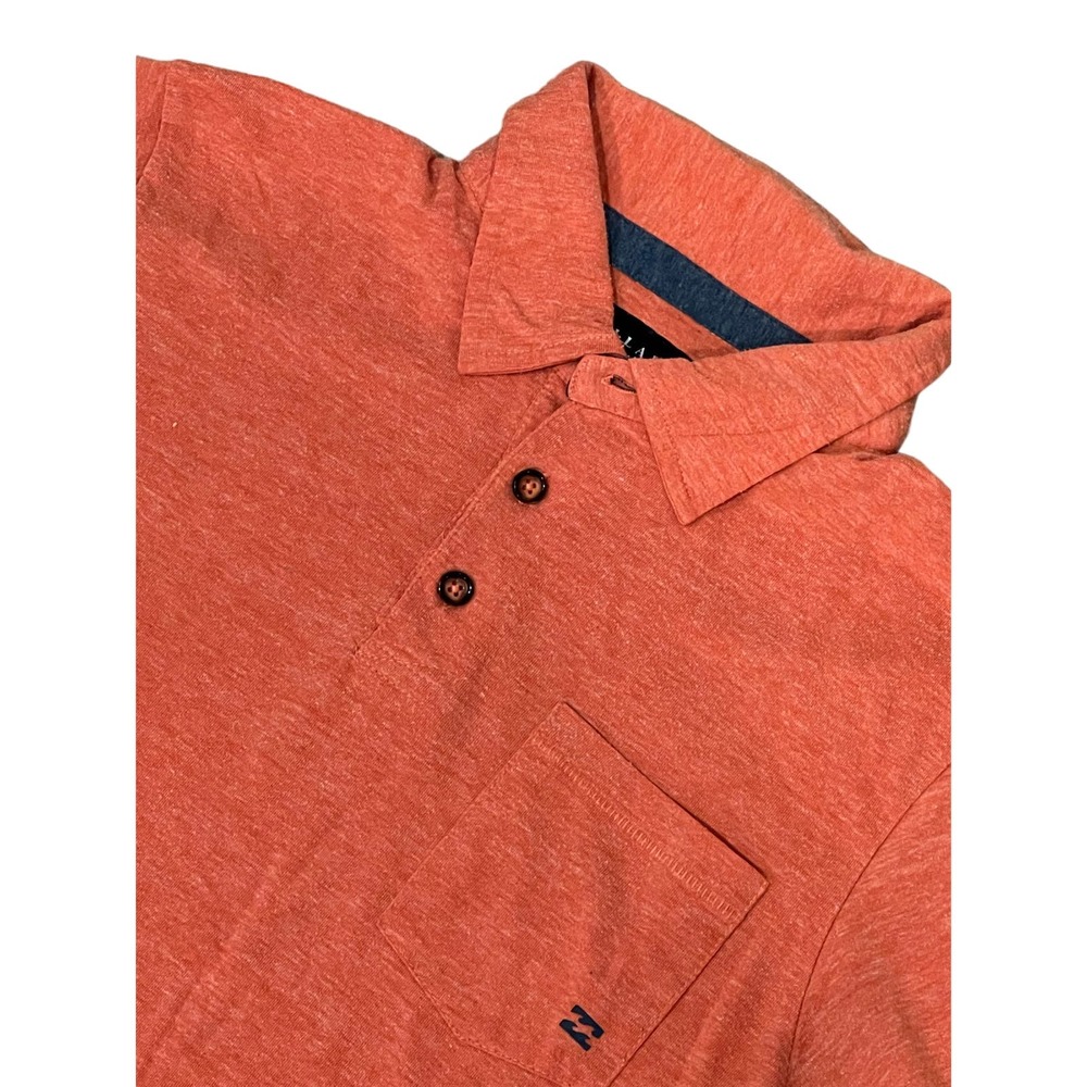 Billabong Golf Shirt,‎ Orange, S, #572-U